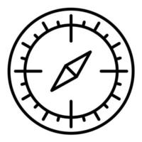 Compass Line Icon vector