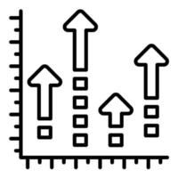 Market Prediction Line Icon vector