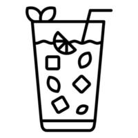 Mojito Line Icon vector