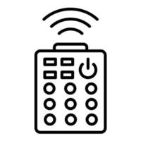 Smart Control Line Icon vector