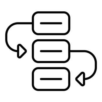 Scheduling System Line Icon vector