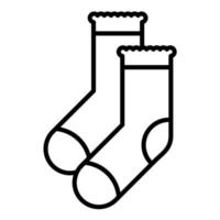 Socks Line Icon vector