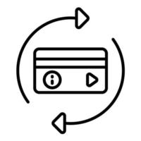 Debt Consolidation Line Icon vector