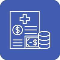 Insurance Line Round Corner Background Icons vector