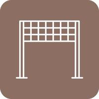 Finish Line Line Round Corner Background Icons vector