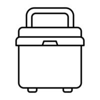 Cooler Line Icon vector