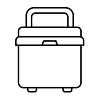 Cooler Line Icon vector