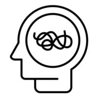 Psychosis Line Icon vector