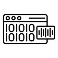 Natural Language Processing Line Icon vector