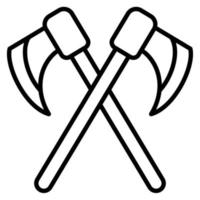 Two Axes Line Icon vector