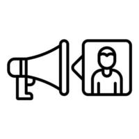 Digital Pr Line Icon vector