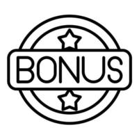 Bonus Line Icon vector