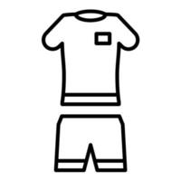 icono de línea uniforme vector