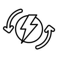 Energy Line Icon vector