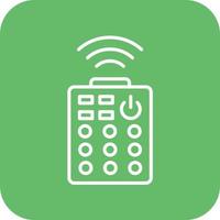 Smart Control Line Round Corner Background Icons vector