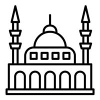 Mosque Line Icon vector