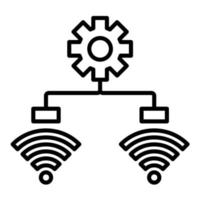 Process Line Icon vector