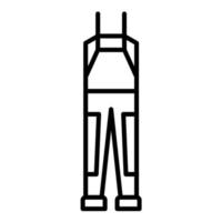 Waders Line Icon vector