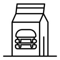 Prepackaged Food Line Icon vector