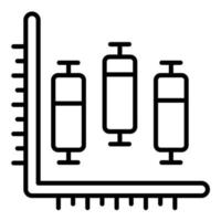 Box Plot Line Icon vector