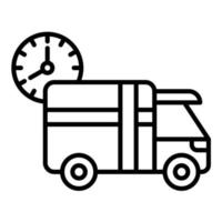 Express Shipping Line Icon vector