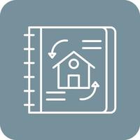Engineering Sketch Line Round Corner Background Icons vector