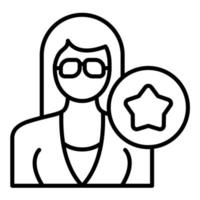 Influencer Relations Line Icon vector