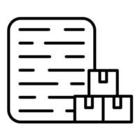 Warehouse Management System Line Icon vector