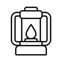 Lantern Line Icon vector