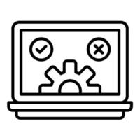 Qa Testing Line Icon vector