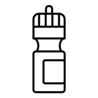 Water Flask Line Icon vector