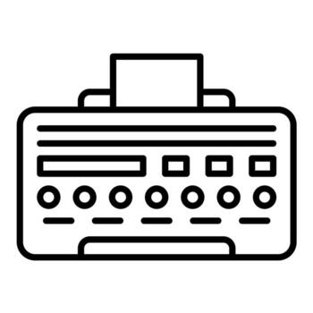 Printer Line Icon vector