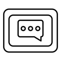 Instameet Line Icon vector