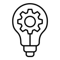 Idea Generation Line Icon vector