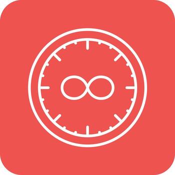 iconos de fondo de esquina redonda de línea de bucle de tiempo vector