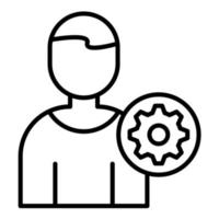 User Settings Line Icon vector