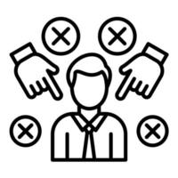 Not Guilty Line Icon vector