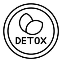 Detox Line Icon vector