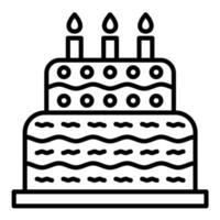 Cake Line Icon vector