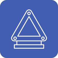 Triangle Line Round Corner Background Icons vector