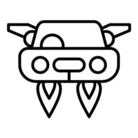 icono de la línea de transporte futuro vector