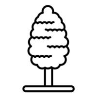 Cypress Line Icon vector