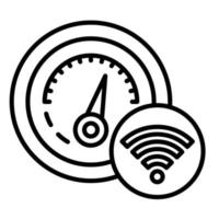 Smart Meter Line Icon vector