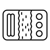 Meal Prep Line Icon vector
