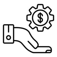 Financing Options Line Icon vector