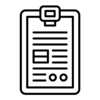 Application Form Line Icon vector