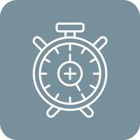 Add Alarm Line Round Corner Background Icons vector