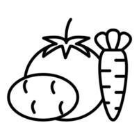 Vegetables Line Icon vector