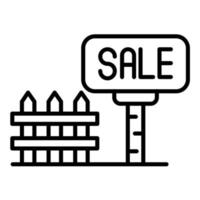 Yard Sale Line Icon vector