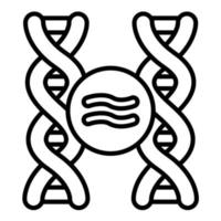 Genetic Comparation Line Icon vector